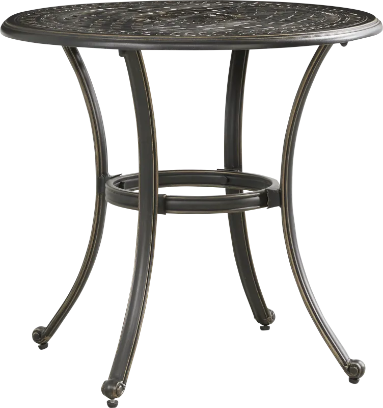 Carina Bronze 30 in. Round Outdoor Dining Table