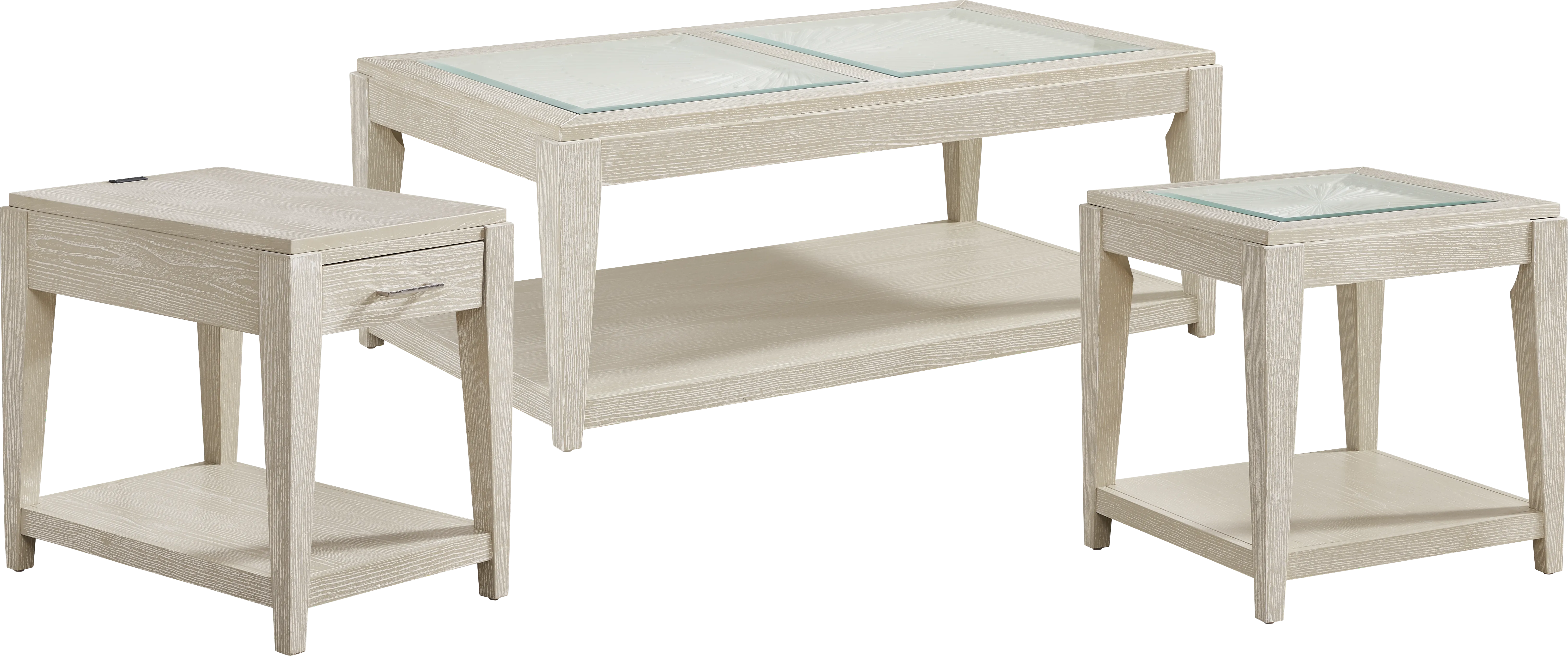 Sunside Way Sand 3 Pc Table Set - Thumbnail - Image 1