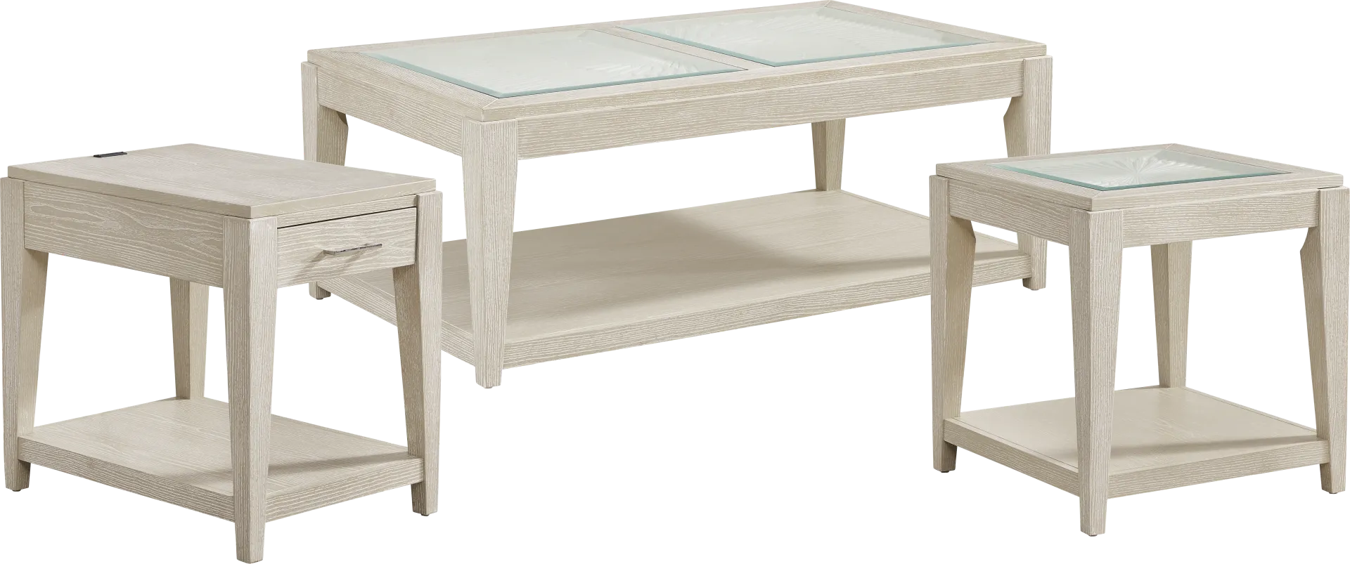 Sunside Way Sand 3 Pc Table Set - Image 1