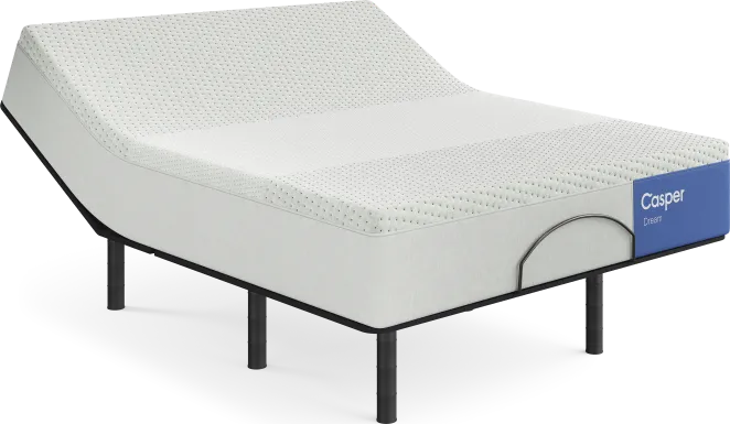 Casper Dream Queen Mattress with Head Up Only Base
