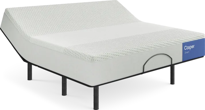 Casper Dream King Mattress with Head Up Only Base