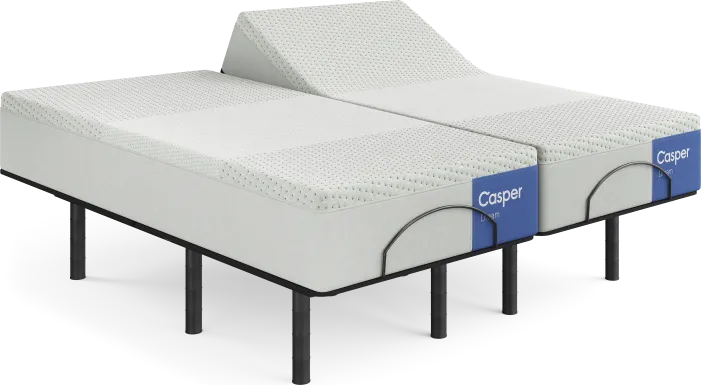 Casper Dream Split King Mattress with Head Up Only Base