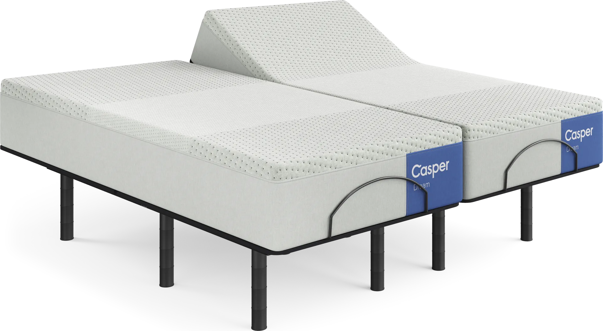 Casper Dream Split King Mattress with Head Up Only Base - Image 1