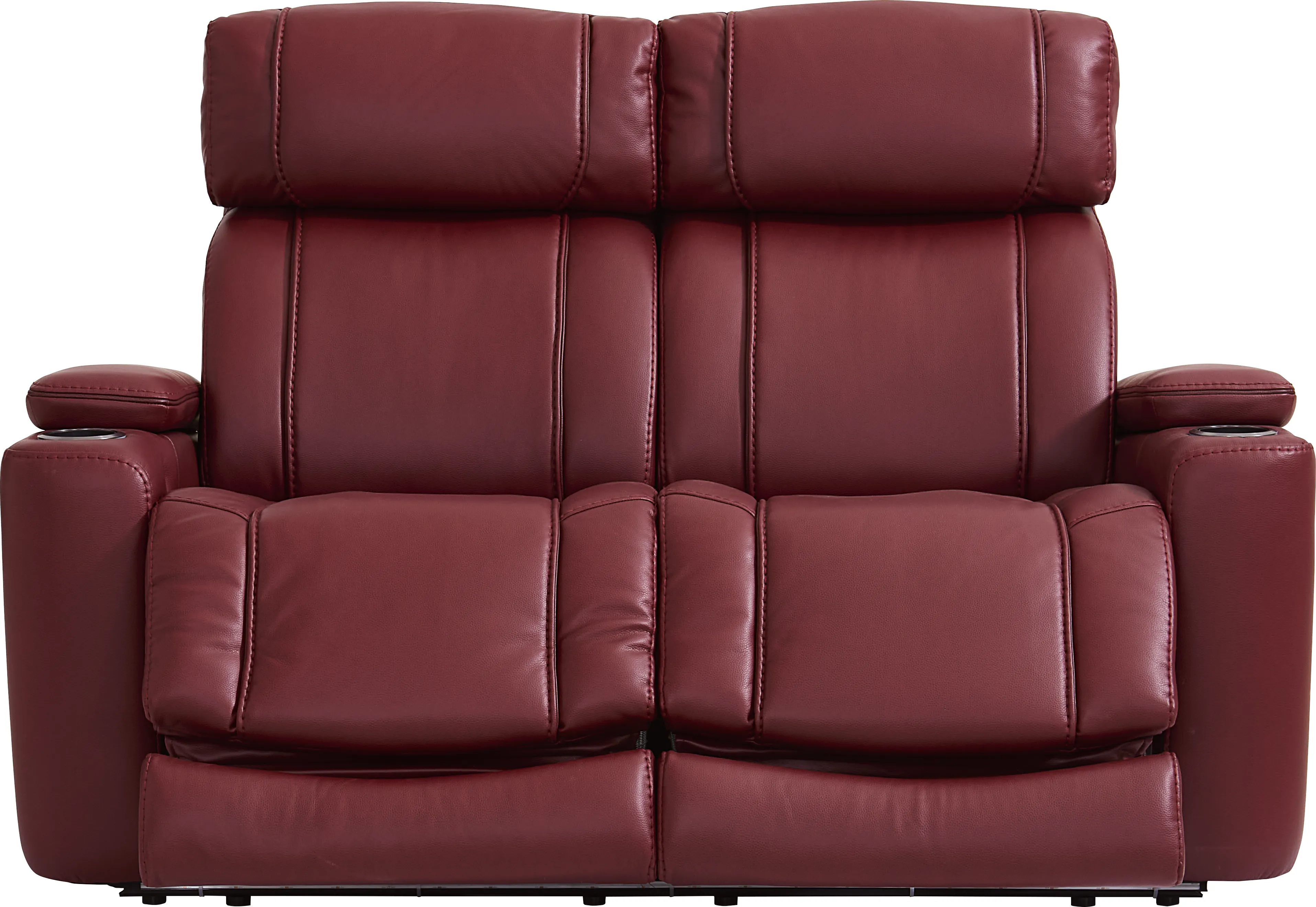 Haven Point Red 3 Pc Reclining Living Room with Dual Power Reclining Sofa - Thumbnail - Image 10
