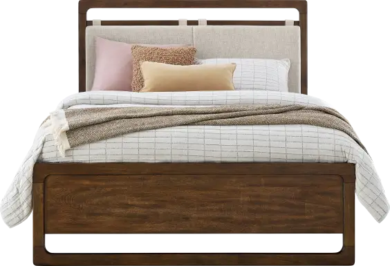 Surrey Ellis Caramel 3 Pc Queen Upholstered Bed
