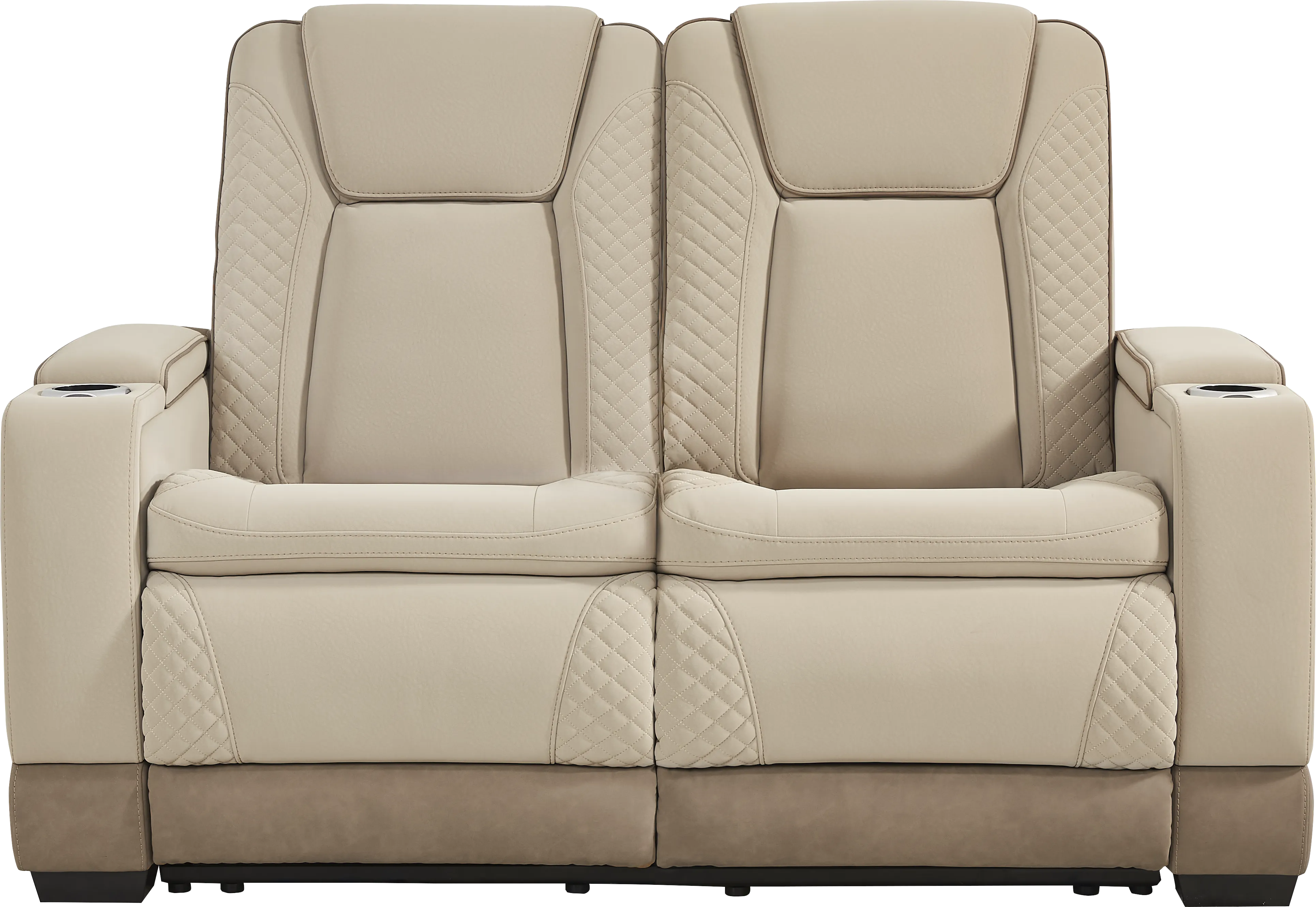 Donovan Park Beige 7 Pc Living Room with Dual Power Reclining Sofa - Thumbnail - Image 13