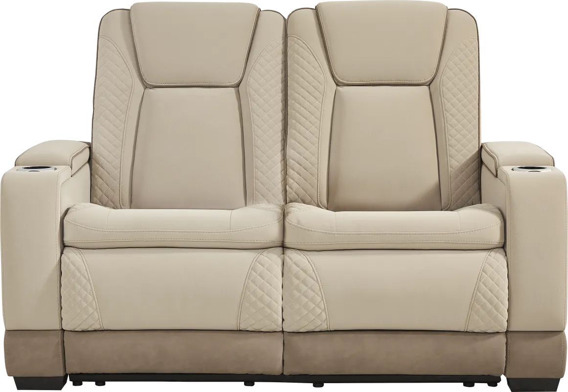 Donovan Park Beige Loveseat