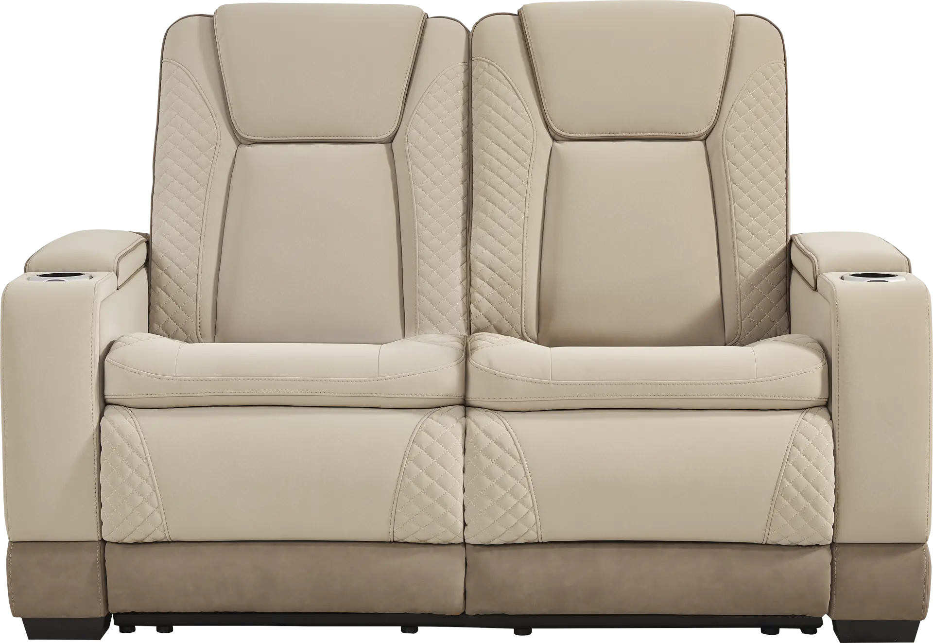 Donovan Park Beige Loveseat
