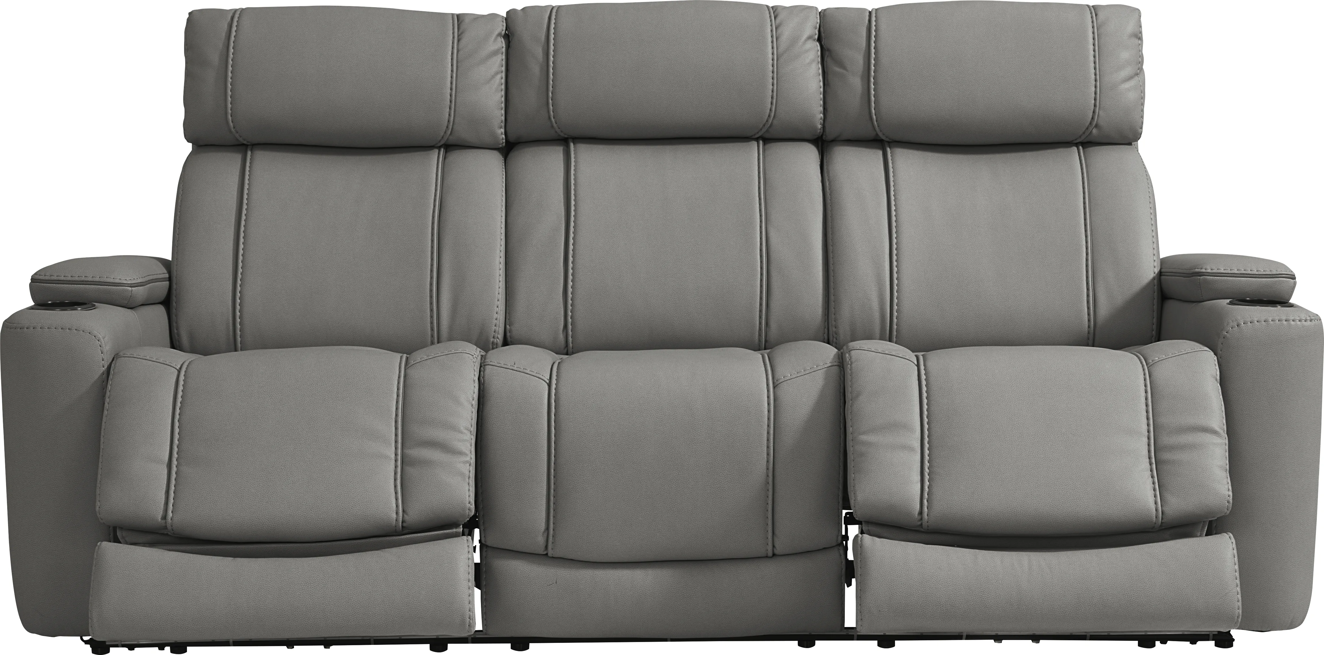 Haven Point Charcoal 7 Pc Dual Power Reclining Living Room - Thumbnail - Image 2