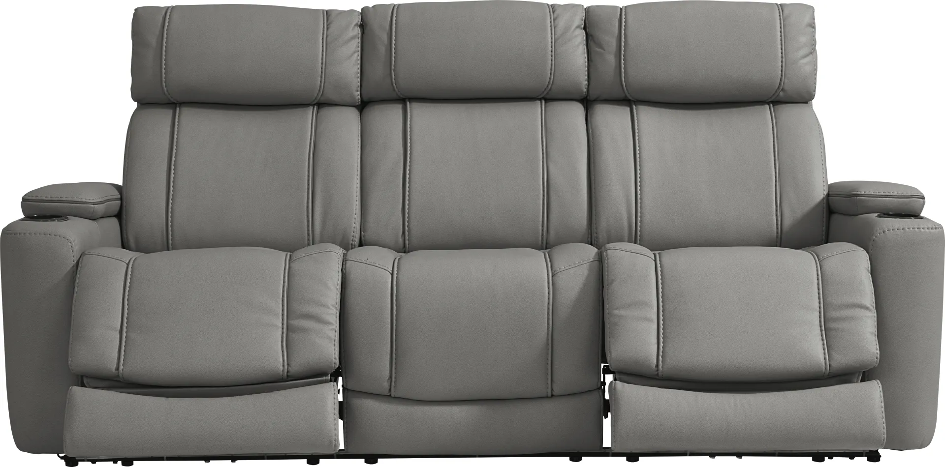 Haven Point Charcoal 7 Pc Dual Power Reclining Living Room - Image 2