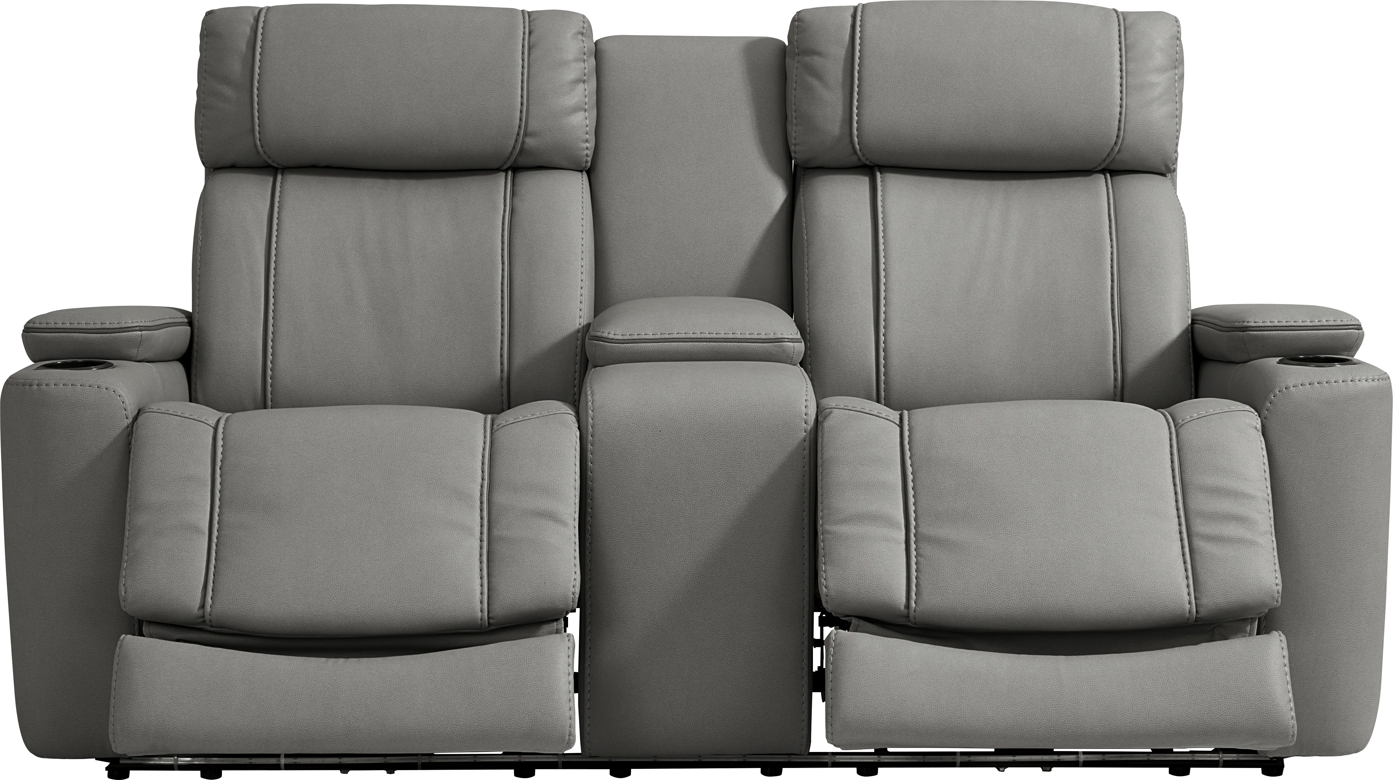Haven Point Charcoal 7 Pc Dual Power Reclining Living Room - Thumbnail - Image 10