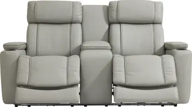 dual power reclining console loveseat