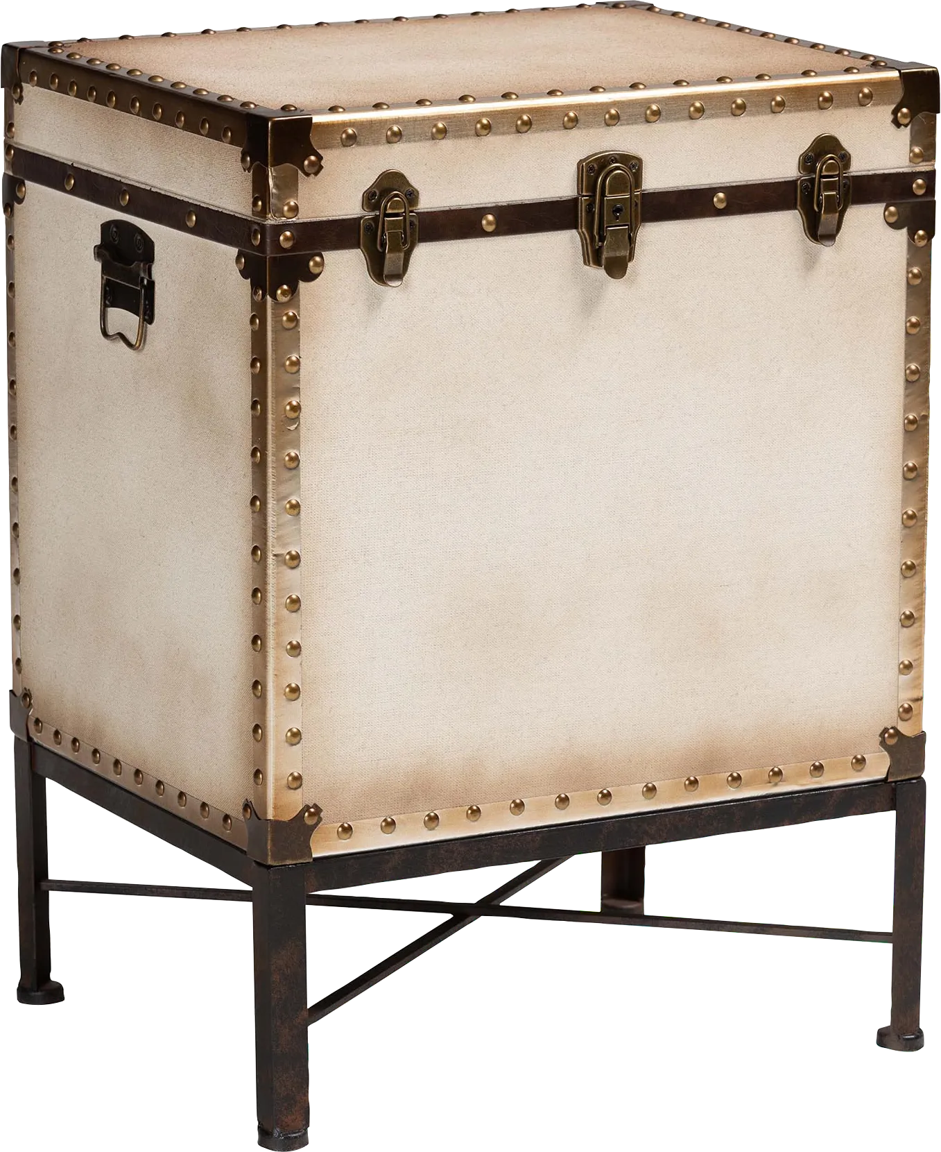 Lochiel II White End Table - Thumbnail - Image 1