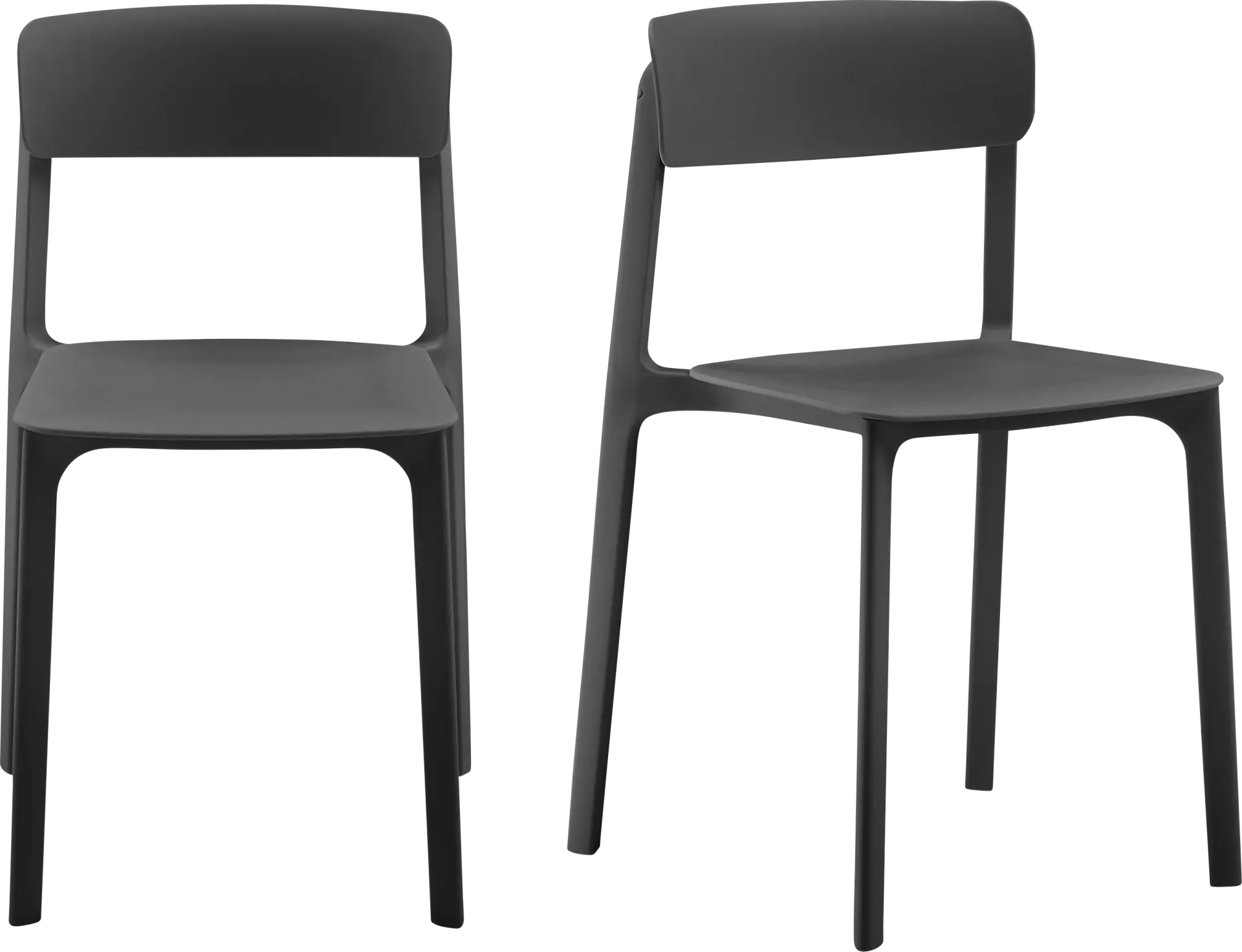 Guntern Black Dining Chair, Set of 2