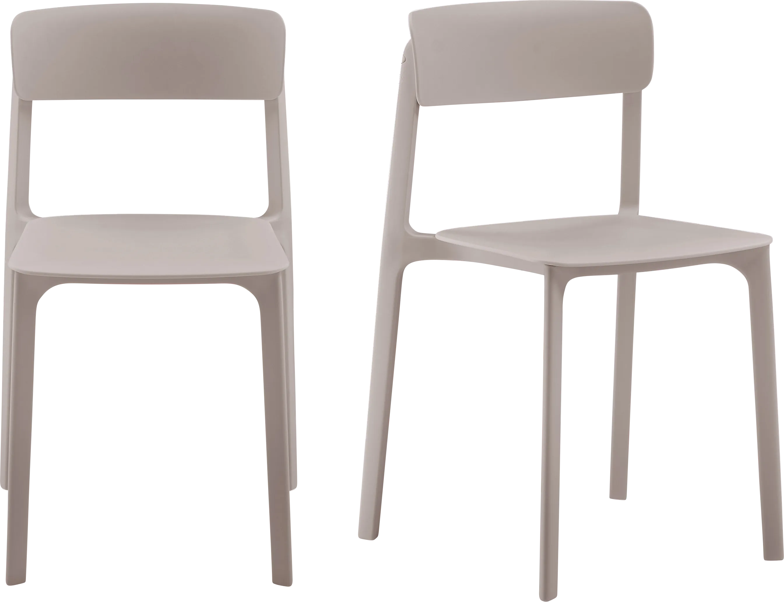 Guntern Taupe Dining Chair, Set of 2 - Thumbnail - Image 1