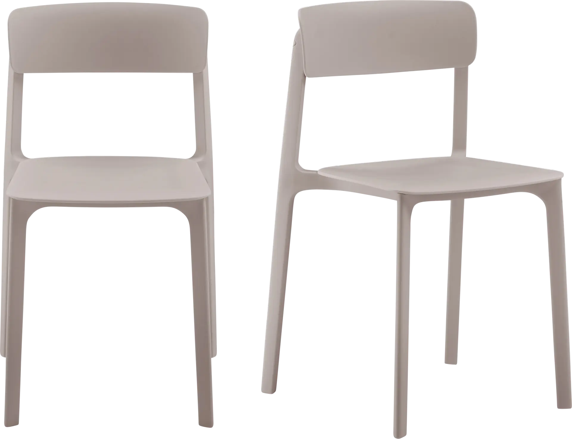 Guntern Taupe Dining Chair, Set of 2