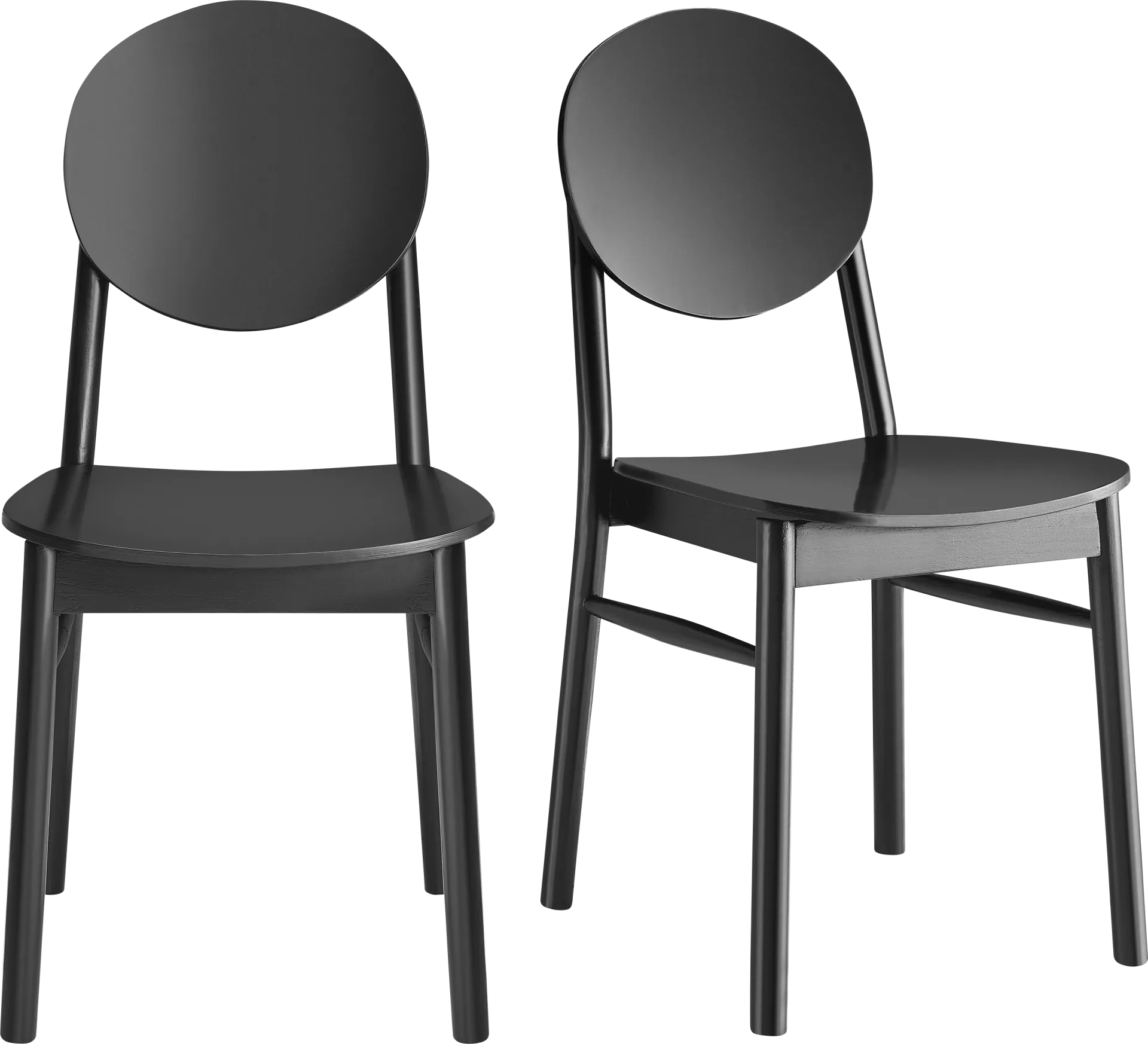 Goldenrode Black Dining Chair, Set of 2 - Image 1