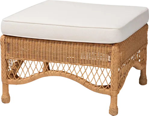 Lottville Brown Ottoman