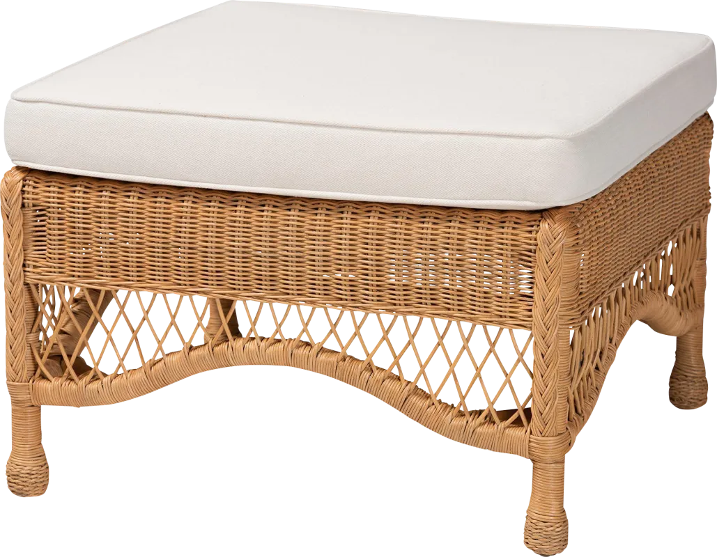 Lottville Brown Ottoman
