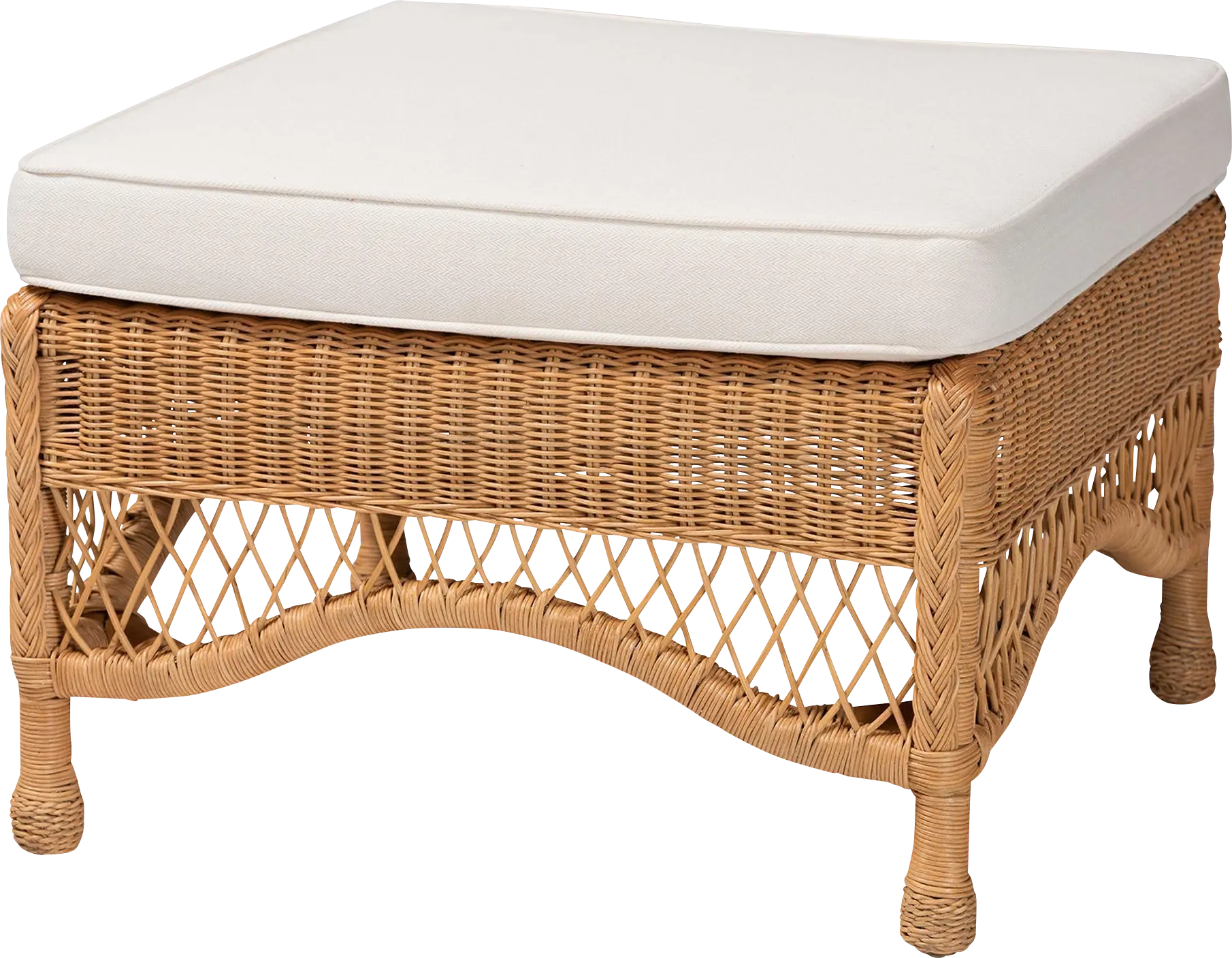Lottville Brown Ottoman