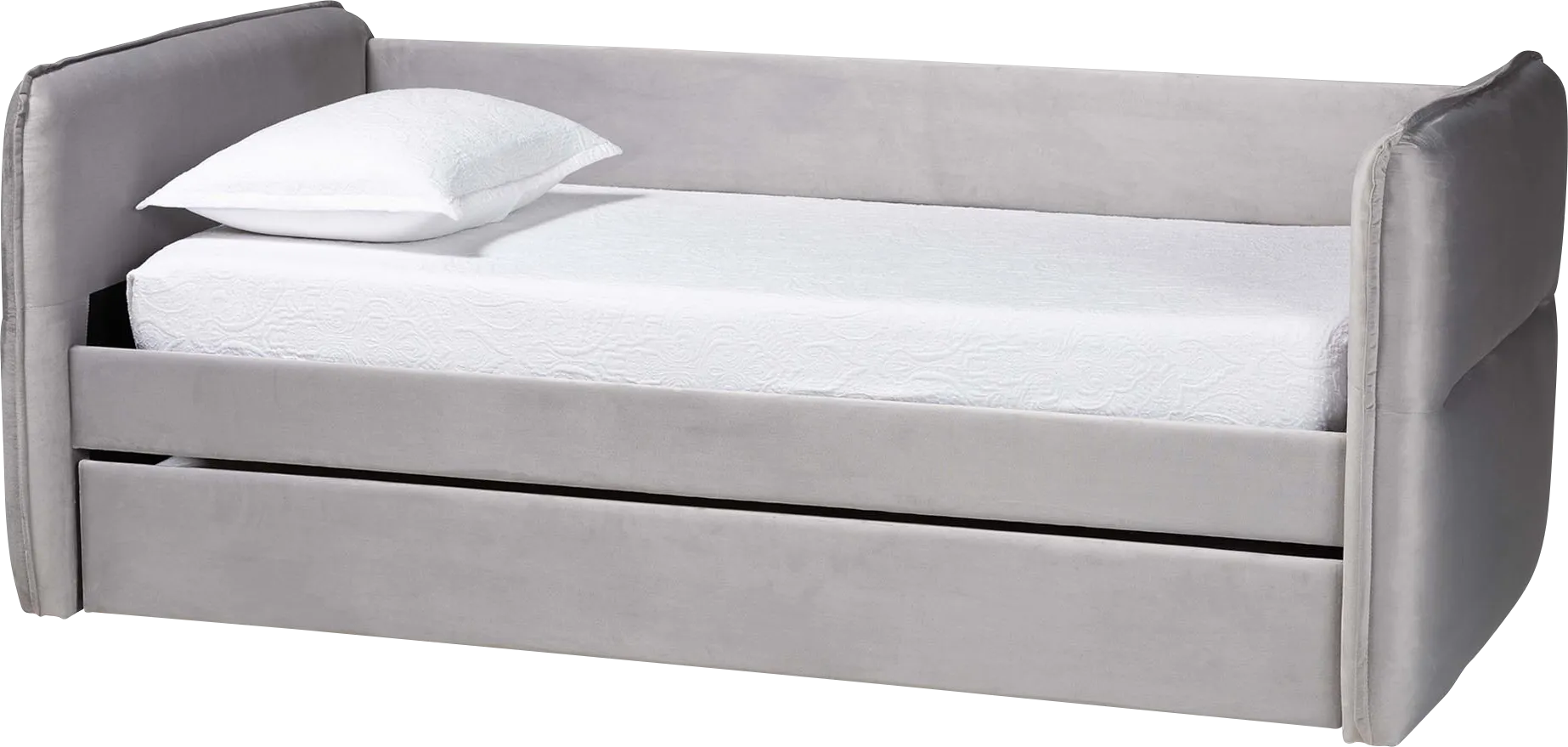 Tisdaley Light Gray Twin Daybed with Trundle - Thumbnail - Image 1