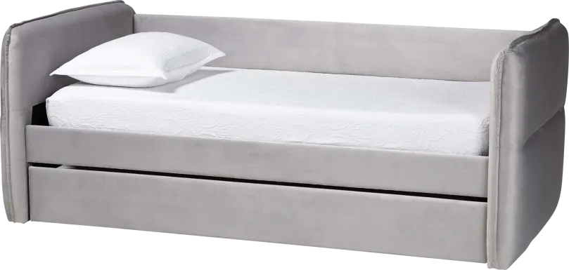 Tisdaley Light Gray Twin Daybed with Trundle