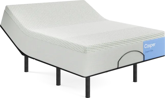 Casper Dream Max Queen Mattress with Head Up Only Base