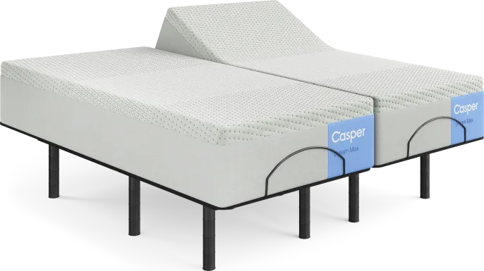Casper Dream Max Split King Mattress with Head Up Only Base