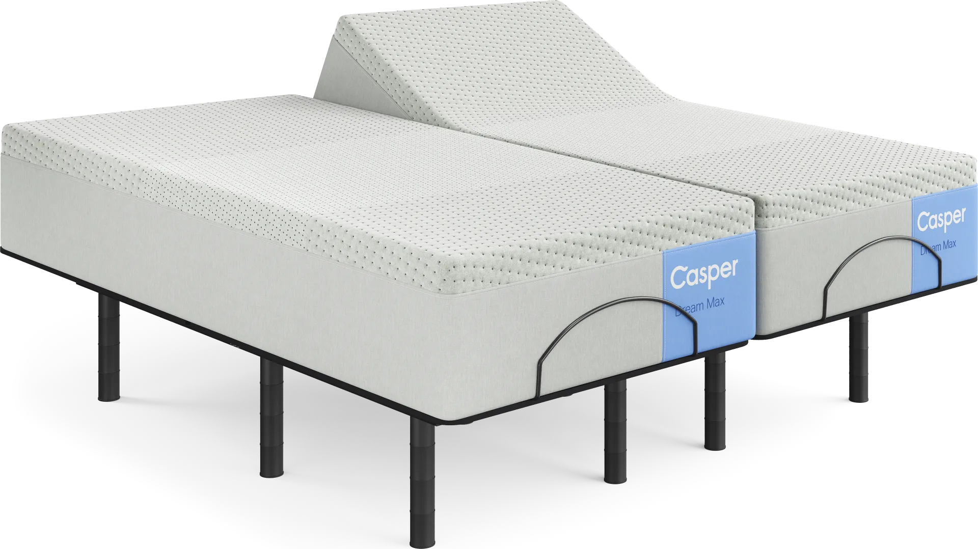 Casper Dream Max Split King Mattress with Head Up Only Base - Image 1