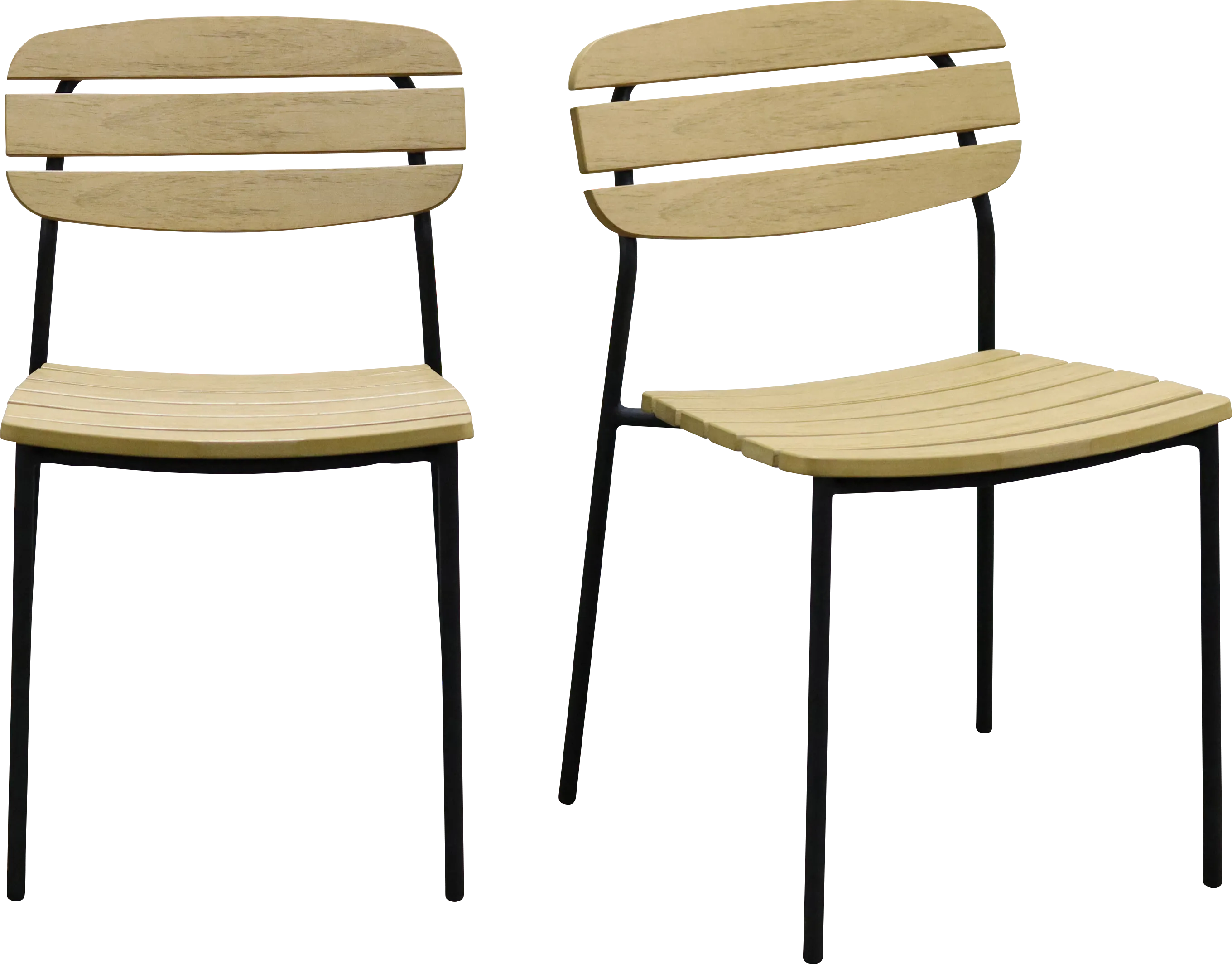 Outdoor Rufiny Brown Side Chair, Set of 2 - Thumbnail - Image 1