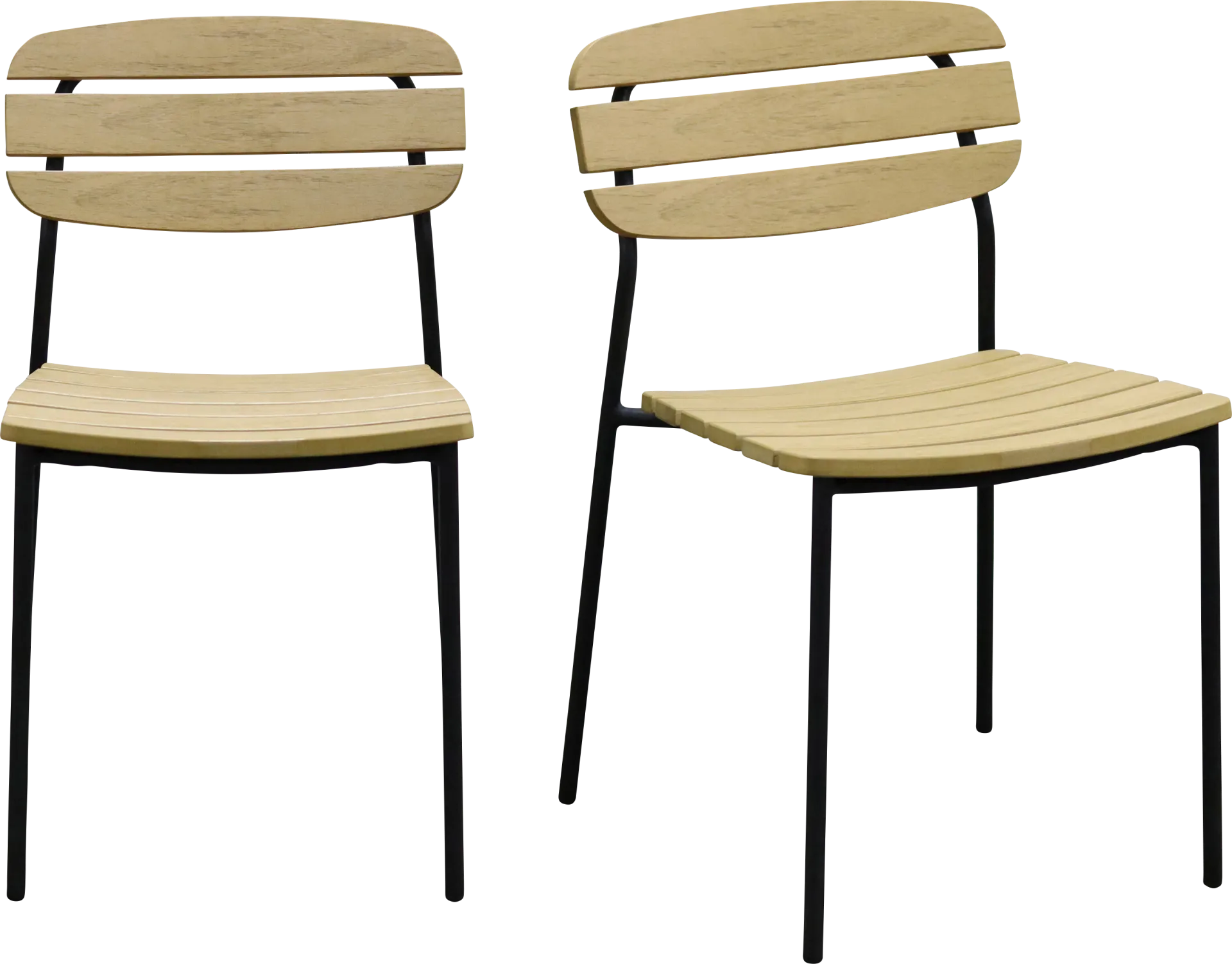 Outdoor Rufiny Brown Side Chair, Set of 2 - Image 1
