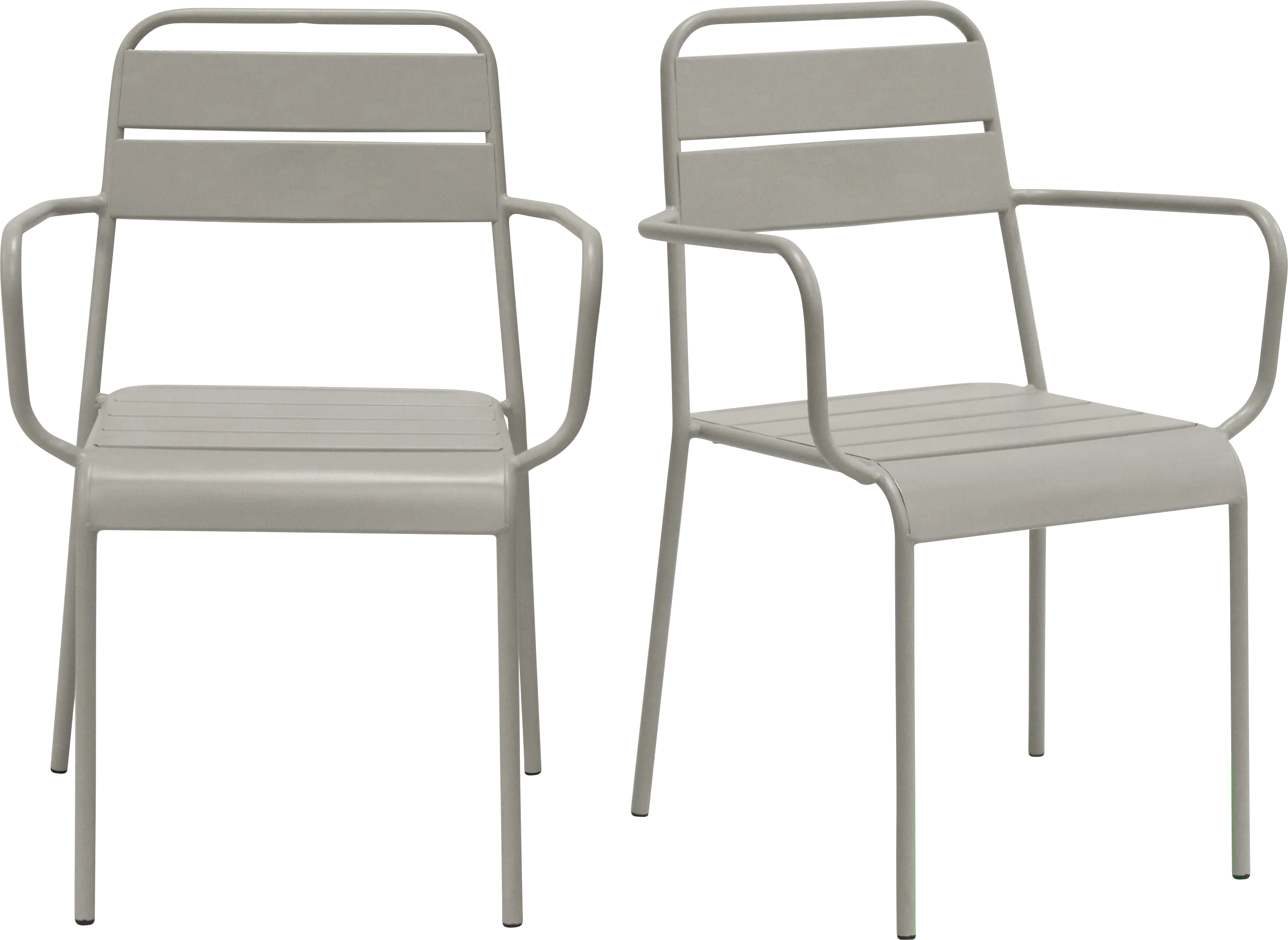 Outdoor Sowelle Gray Arm Chair, Set of 2 - Thumbnail - Image 1