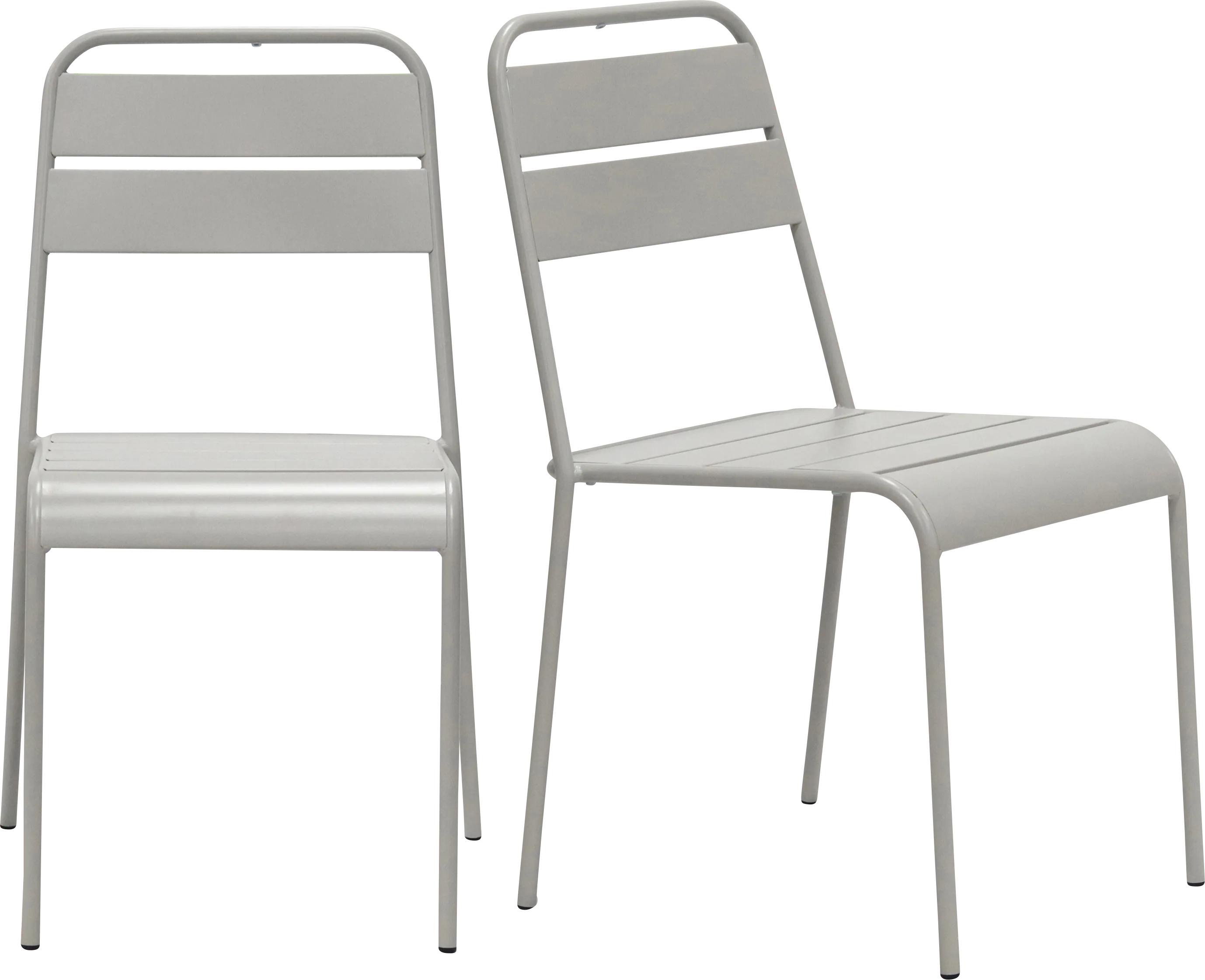 Outdoor Sowelle Gray Side Chair, Set of 2 - Thumbnail - Image 1