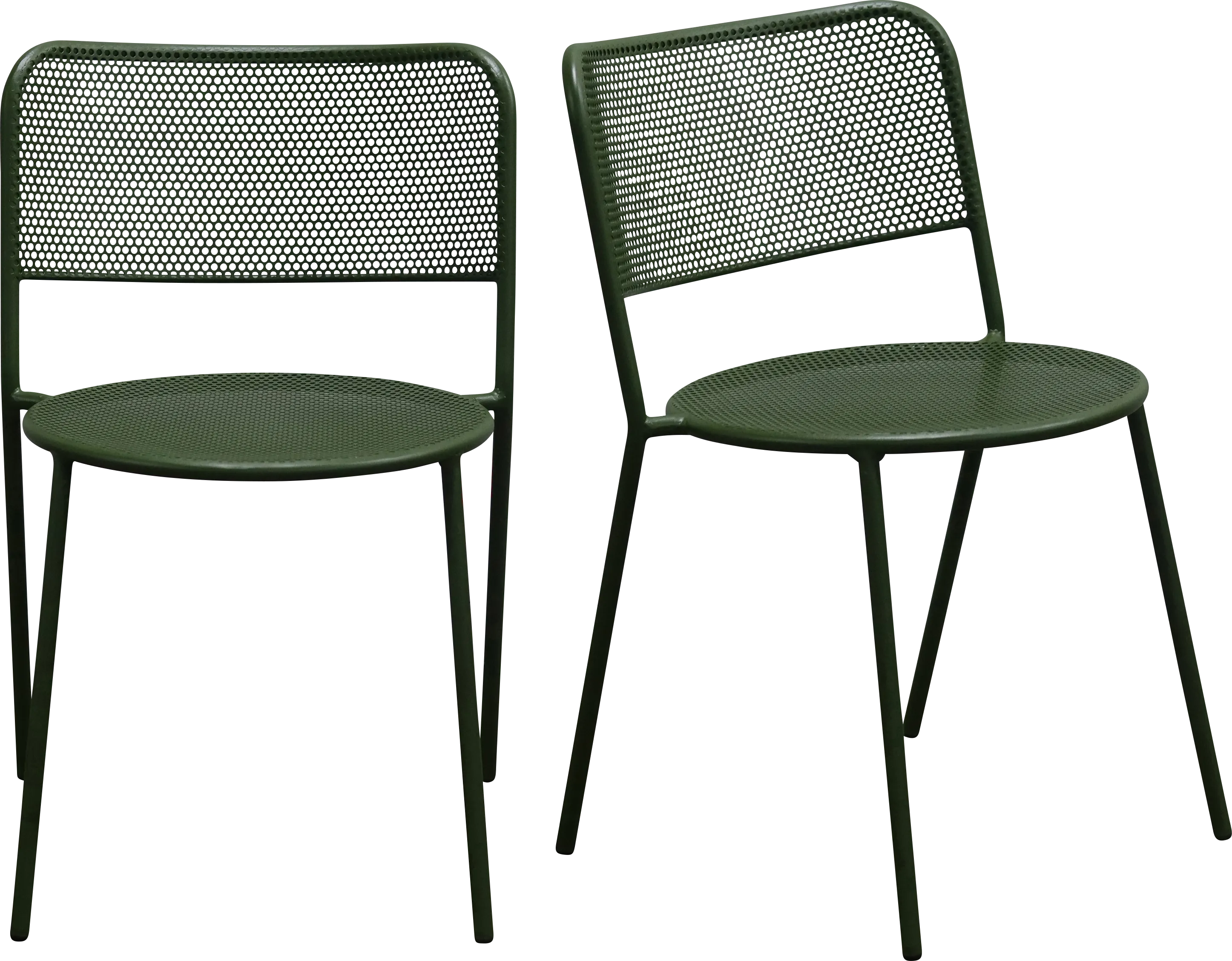 Outdoor Sherwoody Green Side Chair, Set of 2 - Thumbnail - Image 1