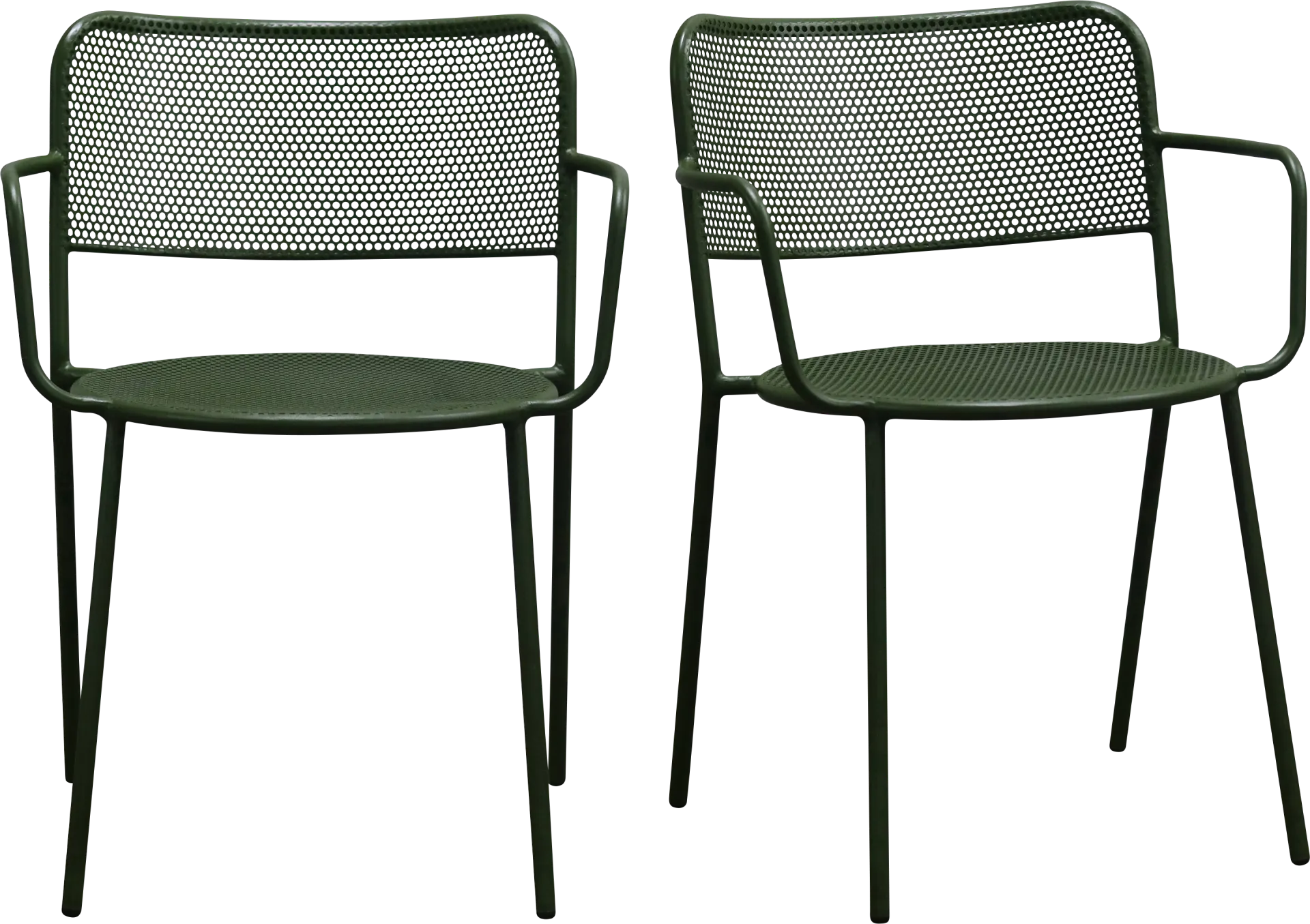 Outdoor Sherwoody Green Arm Chair, Set of 2 - Image 1