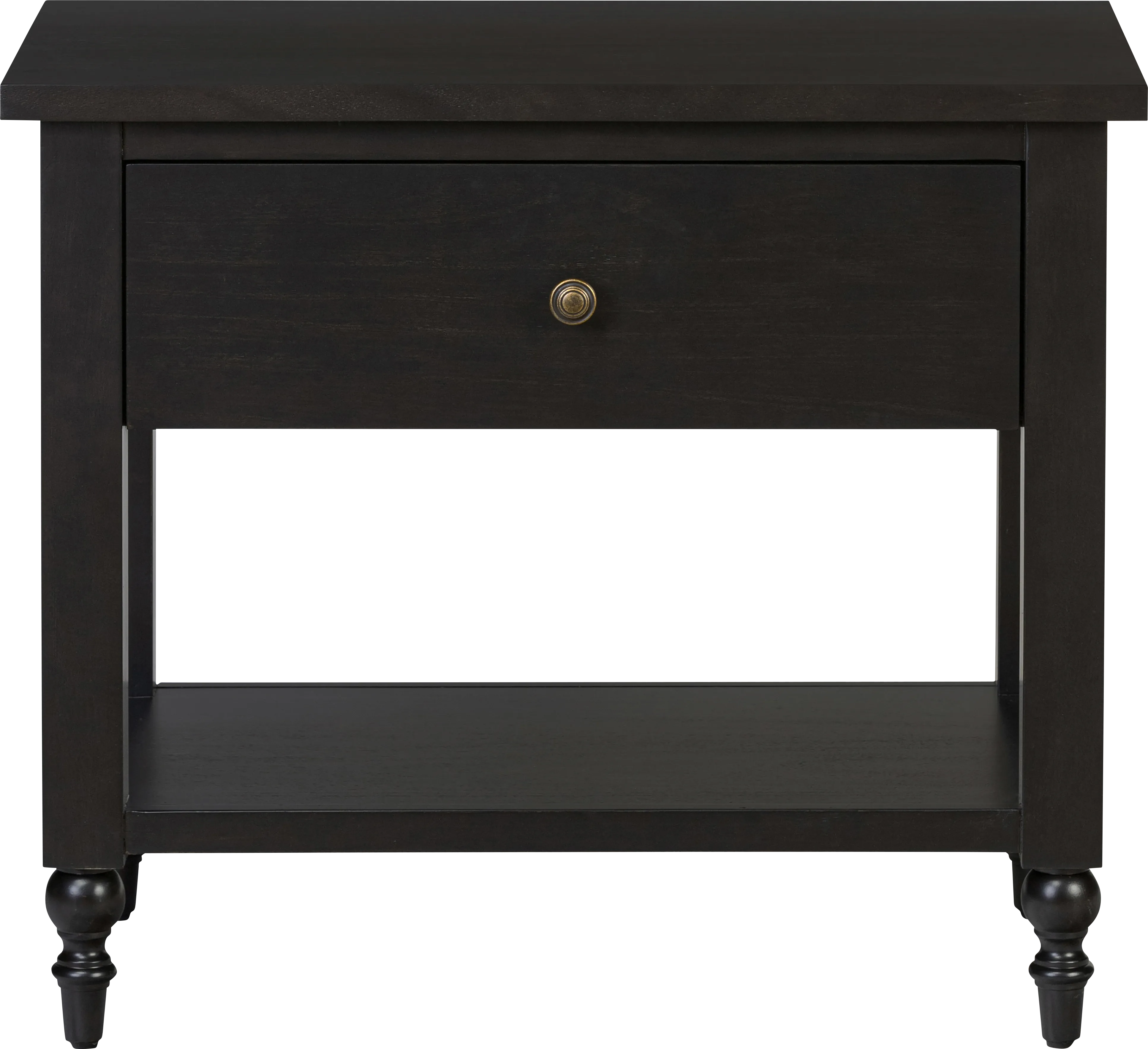 Biga Black Nightstand - Thumbnail - Image 1
