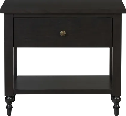 Biga Black Nightstand