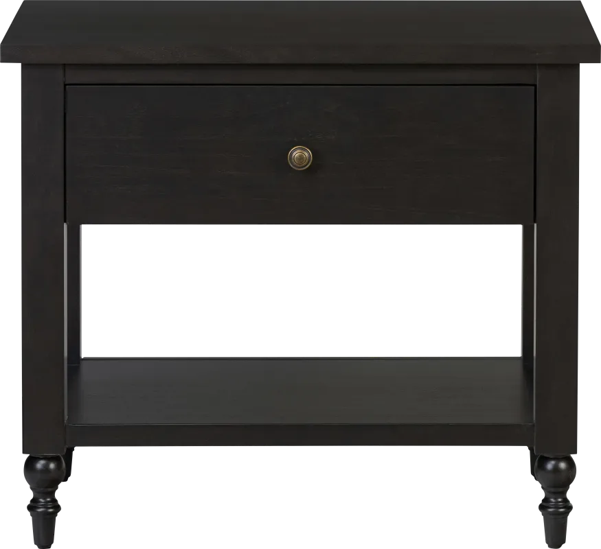 Biga Black Nightstand