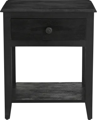 Namo Black Nightstand
