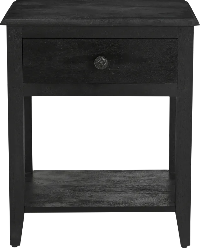 Namo Black Nightstand