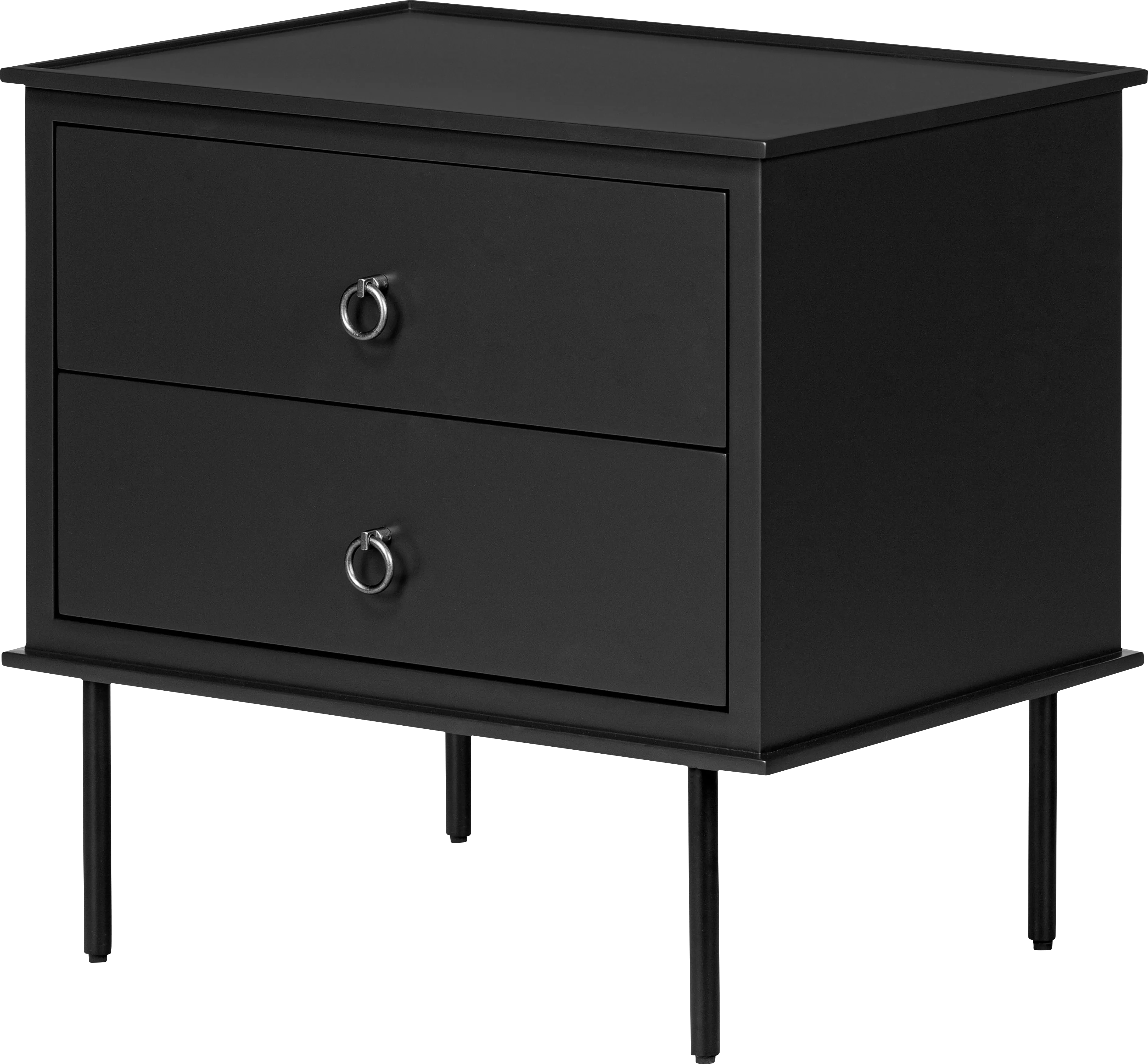 Krunsk Black Nightstand - Thumbnail - Image 1