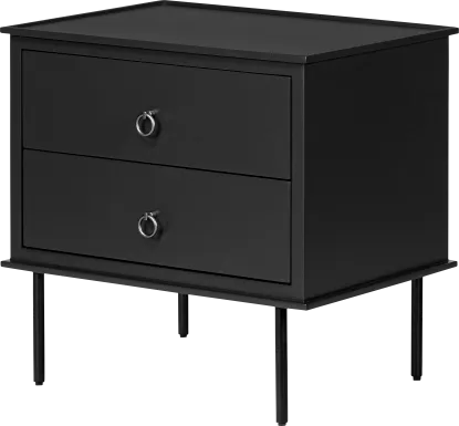 Krunsk Black Nightstand