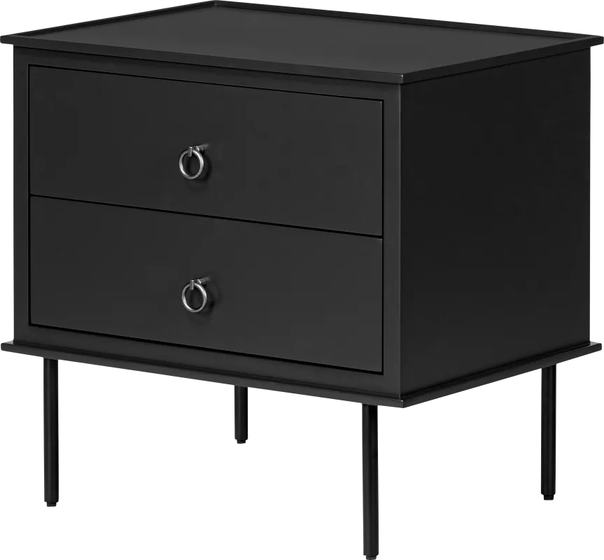 Krunsk Black Nightstand