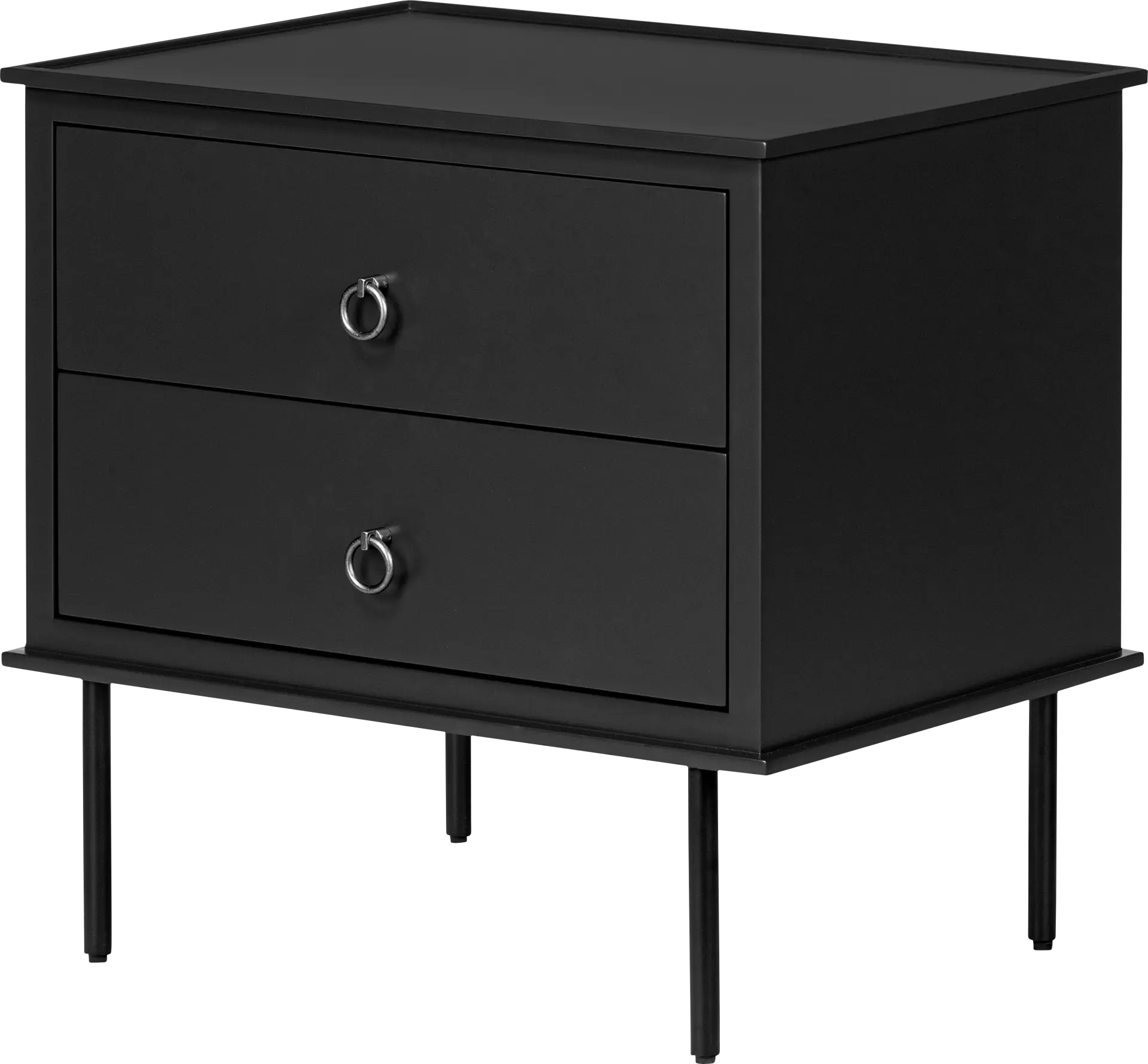 Krunsk Black Nightstand