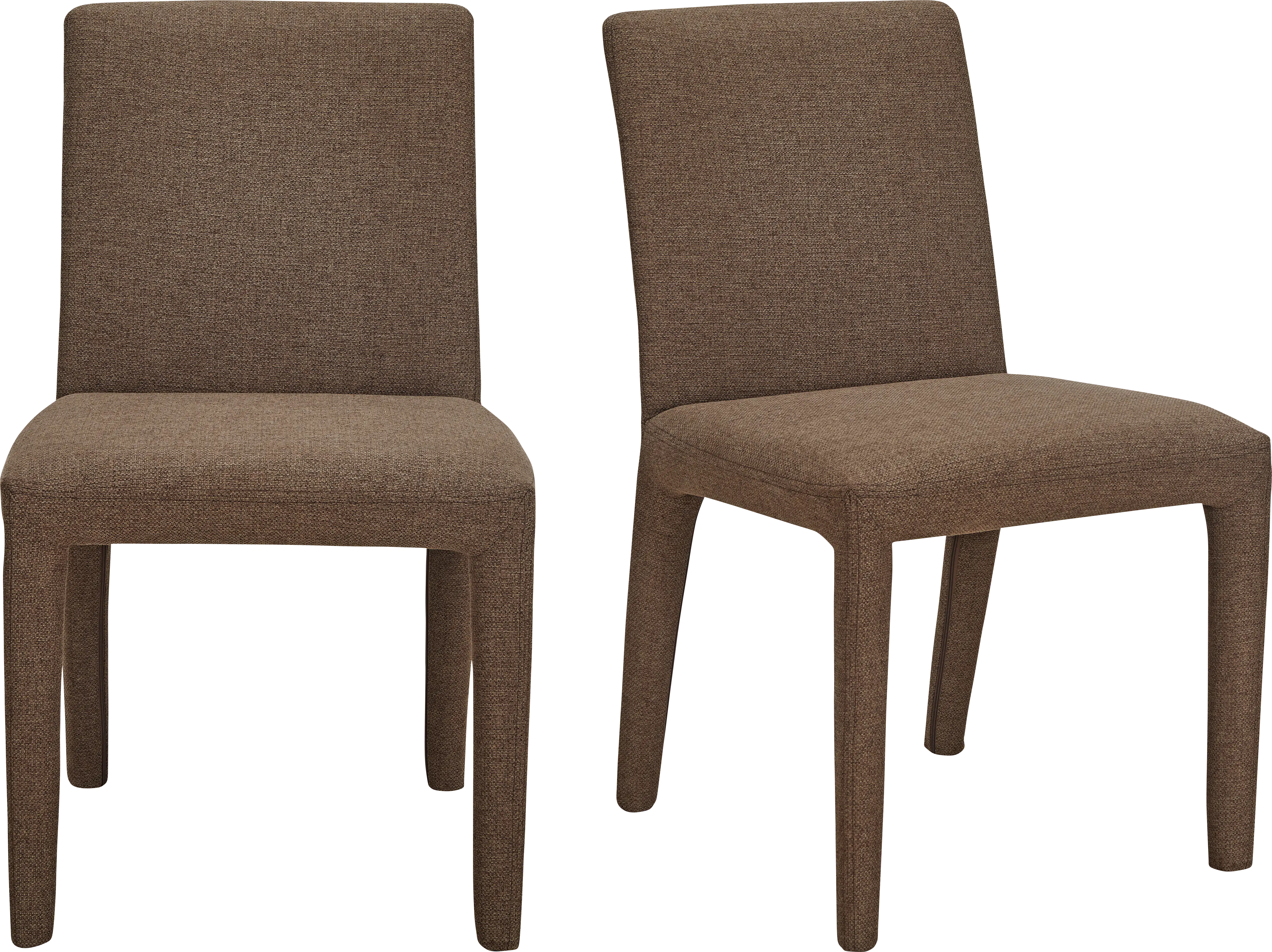 Bana Brown Side Chair, Set of 2 - Thumbnail - Image 1