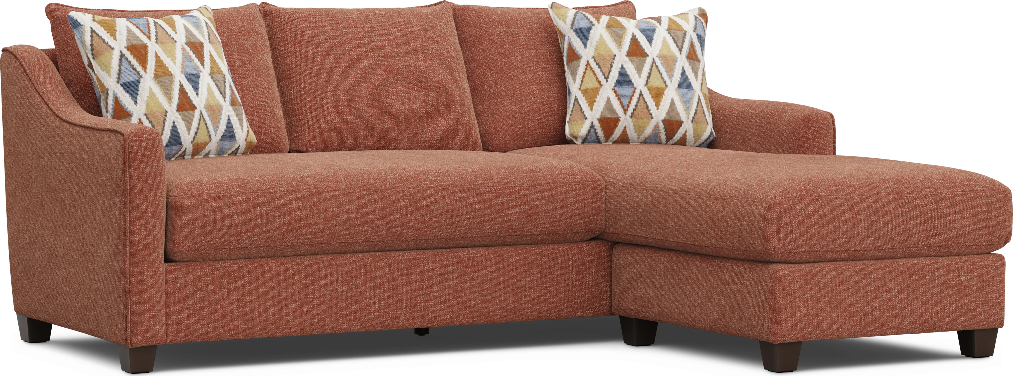 Soho Place Russet Chaise Sofa - Thumbnail - Image 1