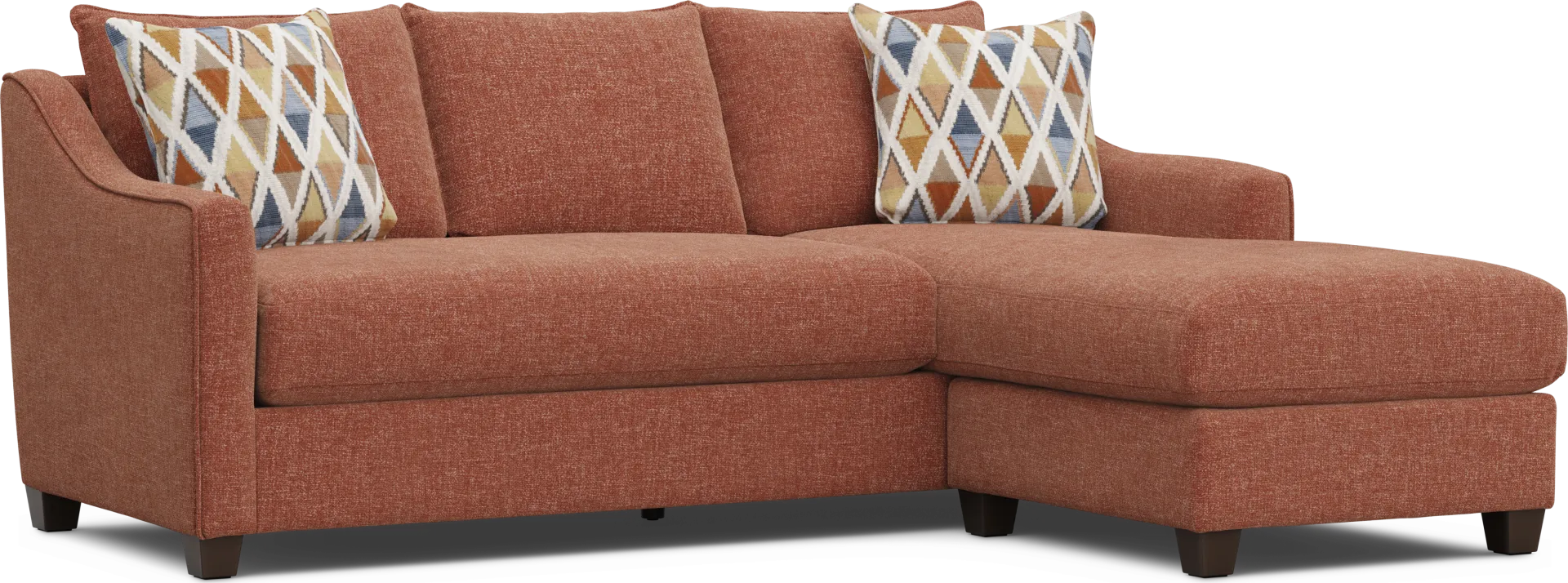 Soho Place Russet Chaise Sofa - Image 1