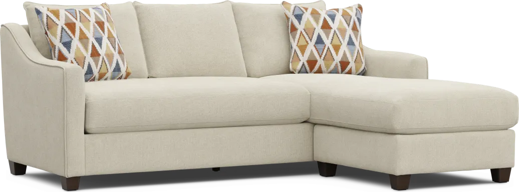 Soho Place Beige Chaise Sofa