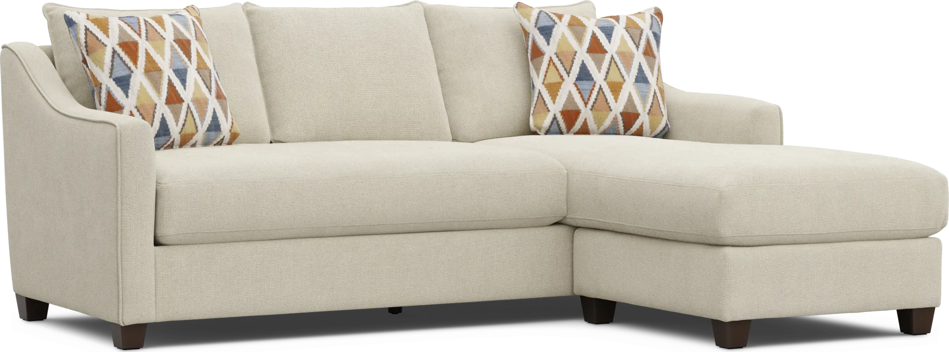 Soho Place Beige Chaise Sofa - Image 1