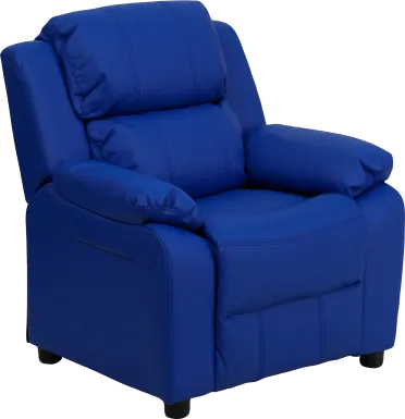Kids Dreux Blue Recliner